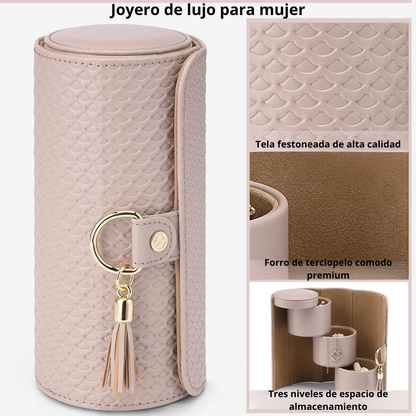 Organizador de joyas portátil de 3 capas