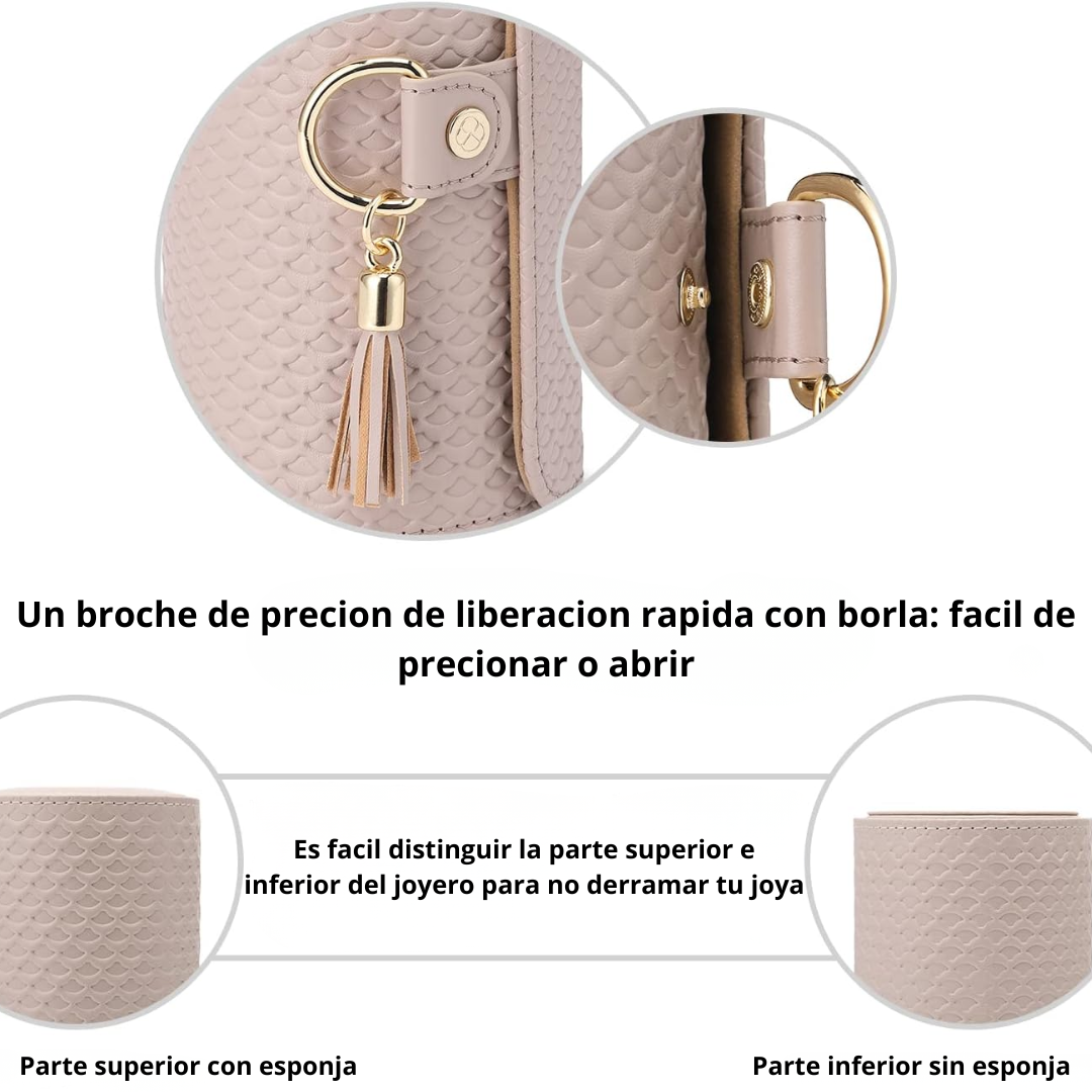 Organizador de joyas portátil de 3 capas